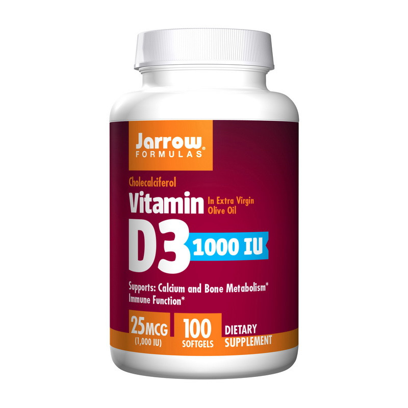 

Витамин Д3 Jarrow Formulas Vitamin D3 1000 IU (25 mcg) (100 softgels)