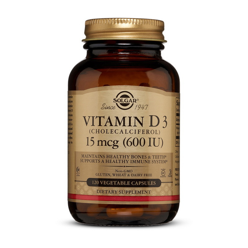 

Витамин Д-3 Solgar Vitamin D3 600 IU (120 veg caps)