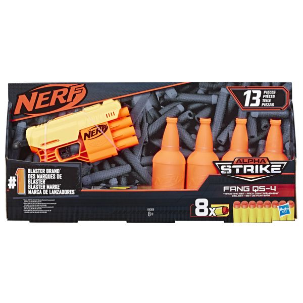 

Бластер Hasbro Nerf Альфа Страйк Фанг QS-4 E8308 (5010993634781)