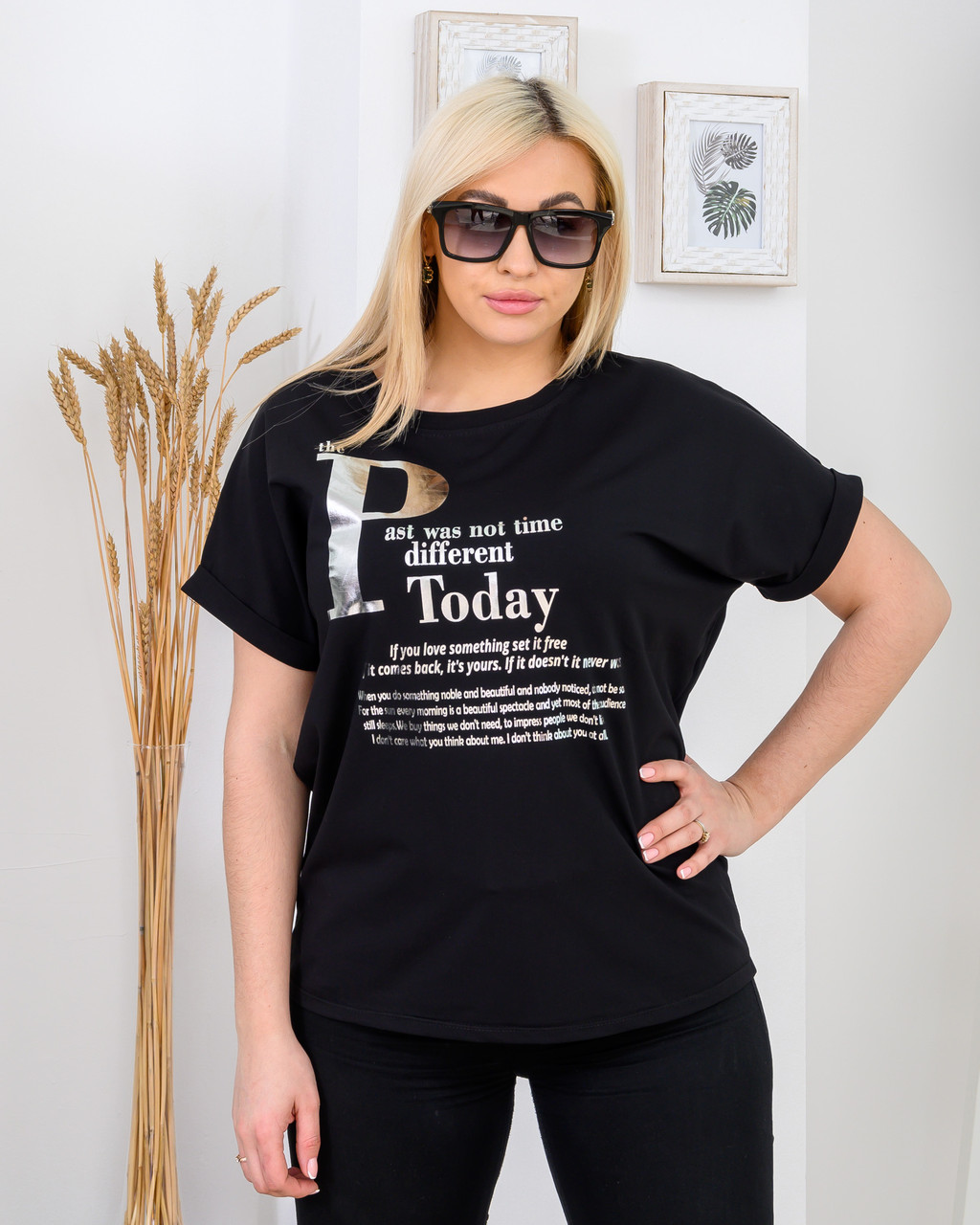 

Футболка JS-Past-Today 3XL  чёрная (F210601-18-12-3XL, Футболка JS-Past-Today 3XL 54 чёрная (F210601-18-12-3XL)