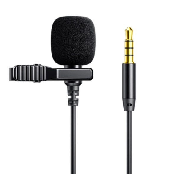 

Микрофон петличный Joyroom JR-LM1 2м прищепка черный (gr_015901)