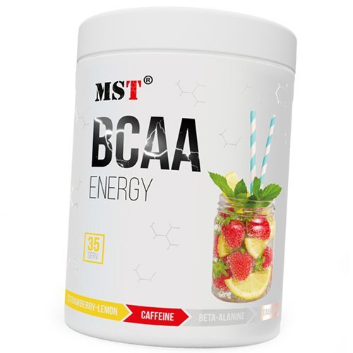 

Аминокислоты с Кофеином, BCAA Energy, MST 315г Клубника-лимон (28288006)