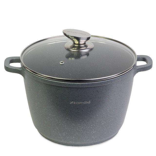 

Кастрюля из литого алюминия с антипригарным покрытием 10 л Kamille Ø28 см