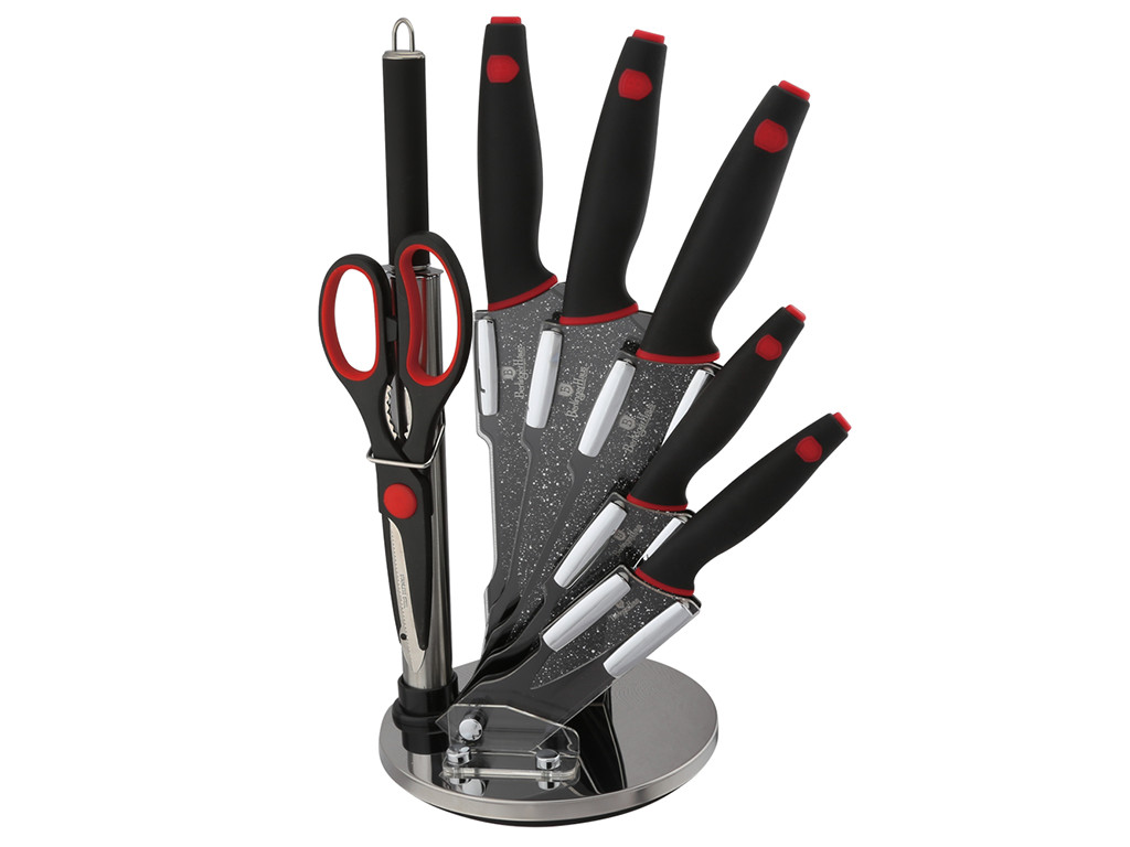 

Набор ножей 8 предметов Black Stone Touch Line Berlinger Haus