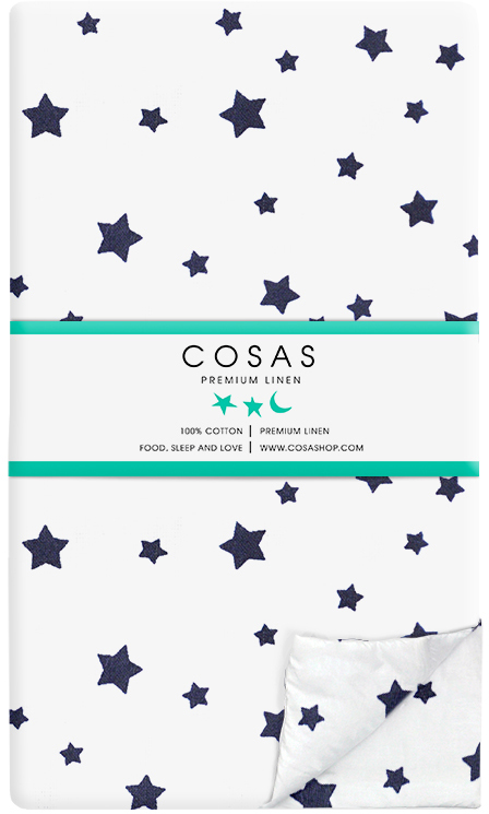 

Пододеяльник Cosas StarsfallBlue 200x220