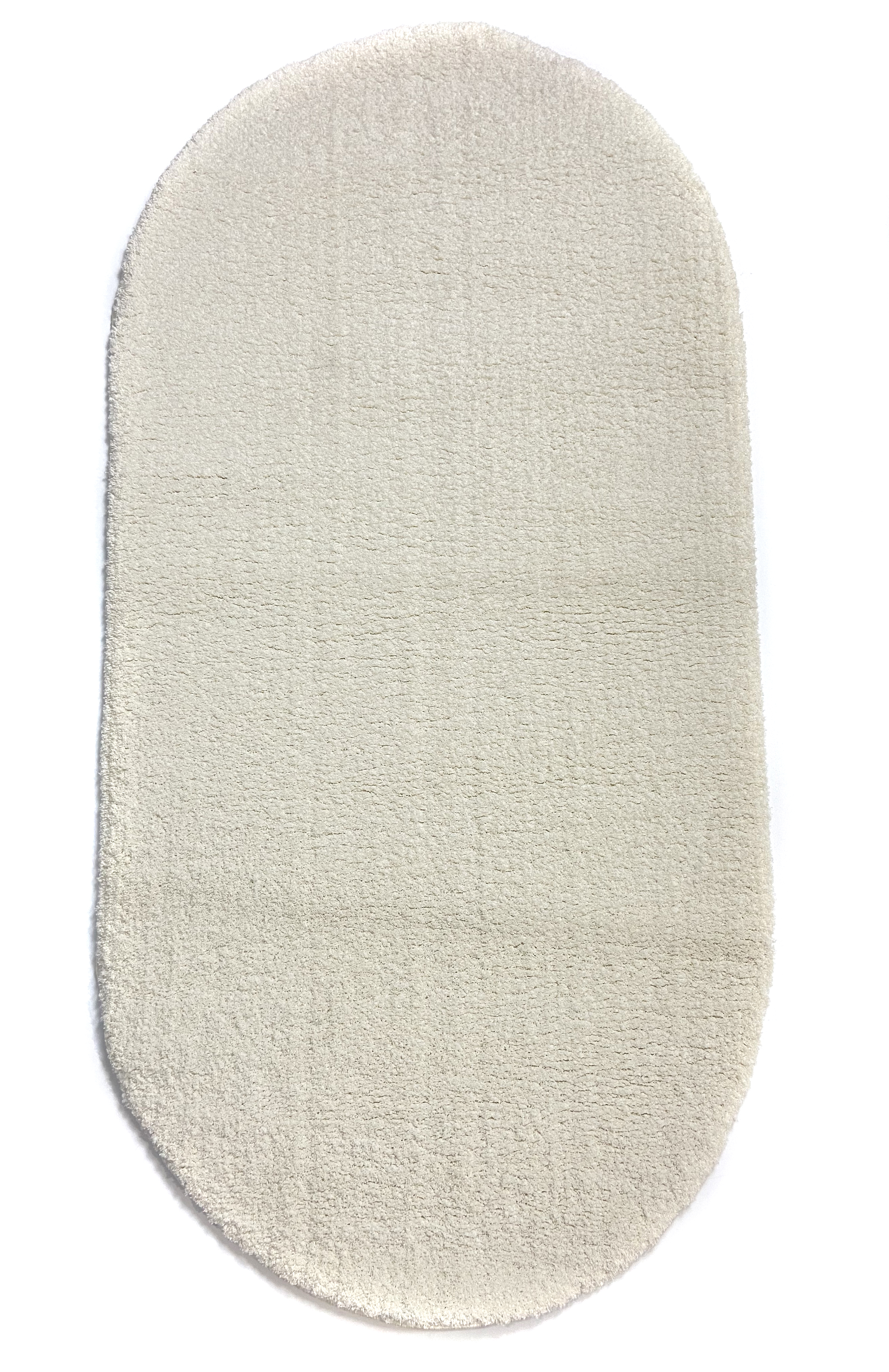 

Микрофибра! Ворсистый, мягкий ковер SILK SHAGGY 1.5х2.3м. Овал WHITE 6365G
