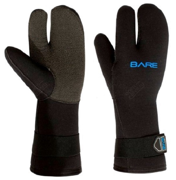 

Перчатки Bare трех-палые K-Palm Mitt 7мм Черный XL