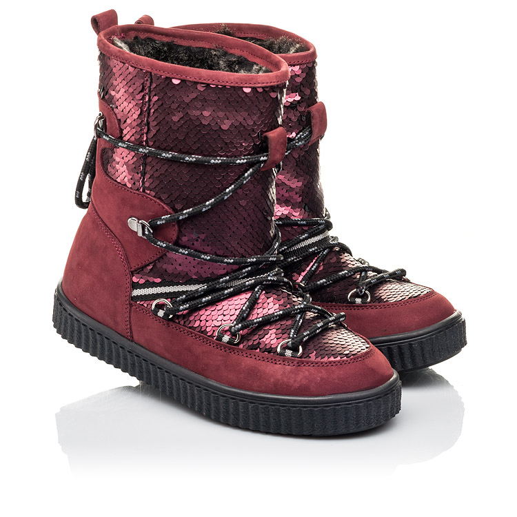 

Зимние сапоги на меху Woopy Fashion 29 бордовый (4495)