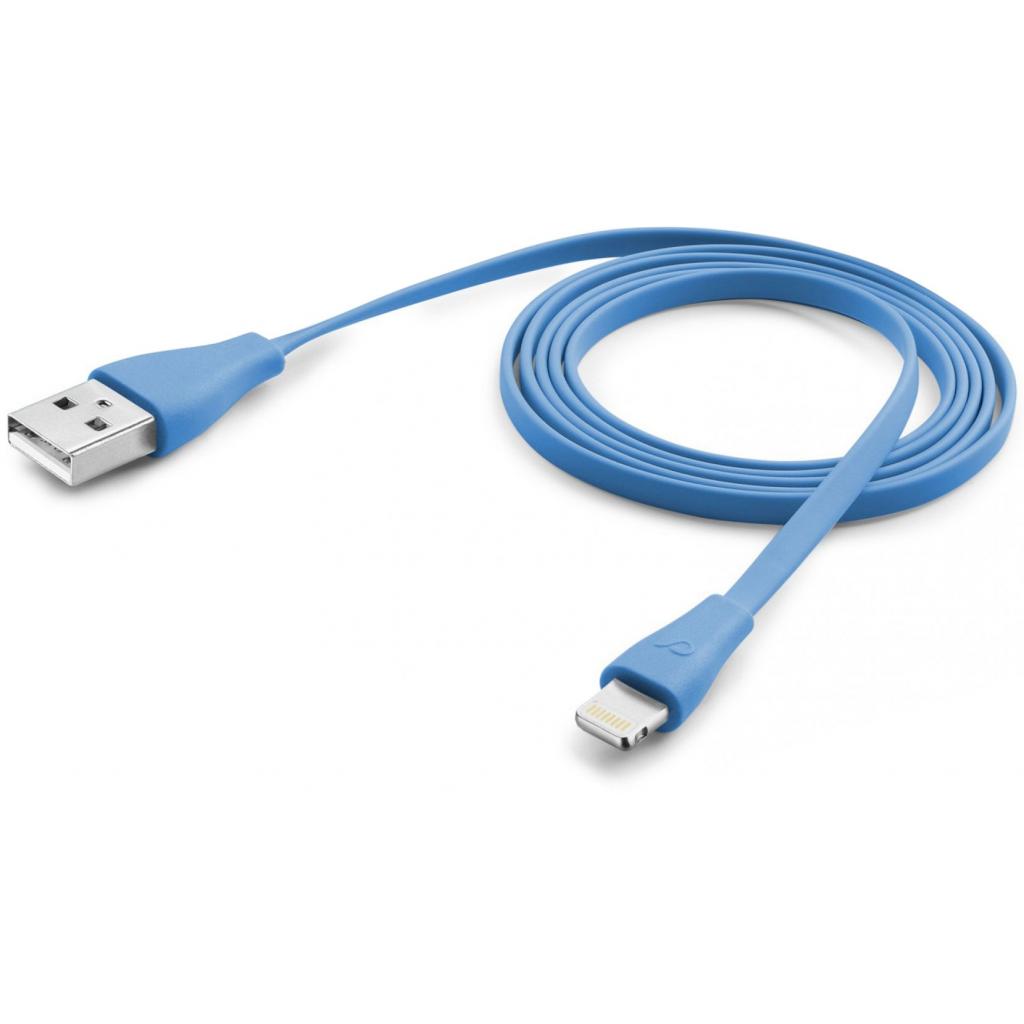 

Дата кабель USB 2.0 AM to Lightning 1.0m blue CellularLine