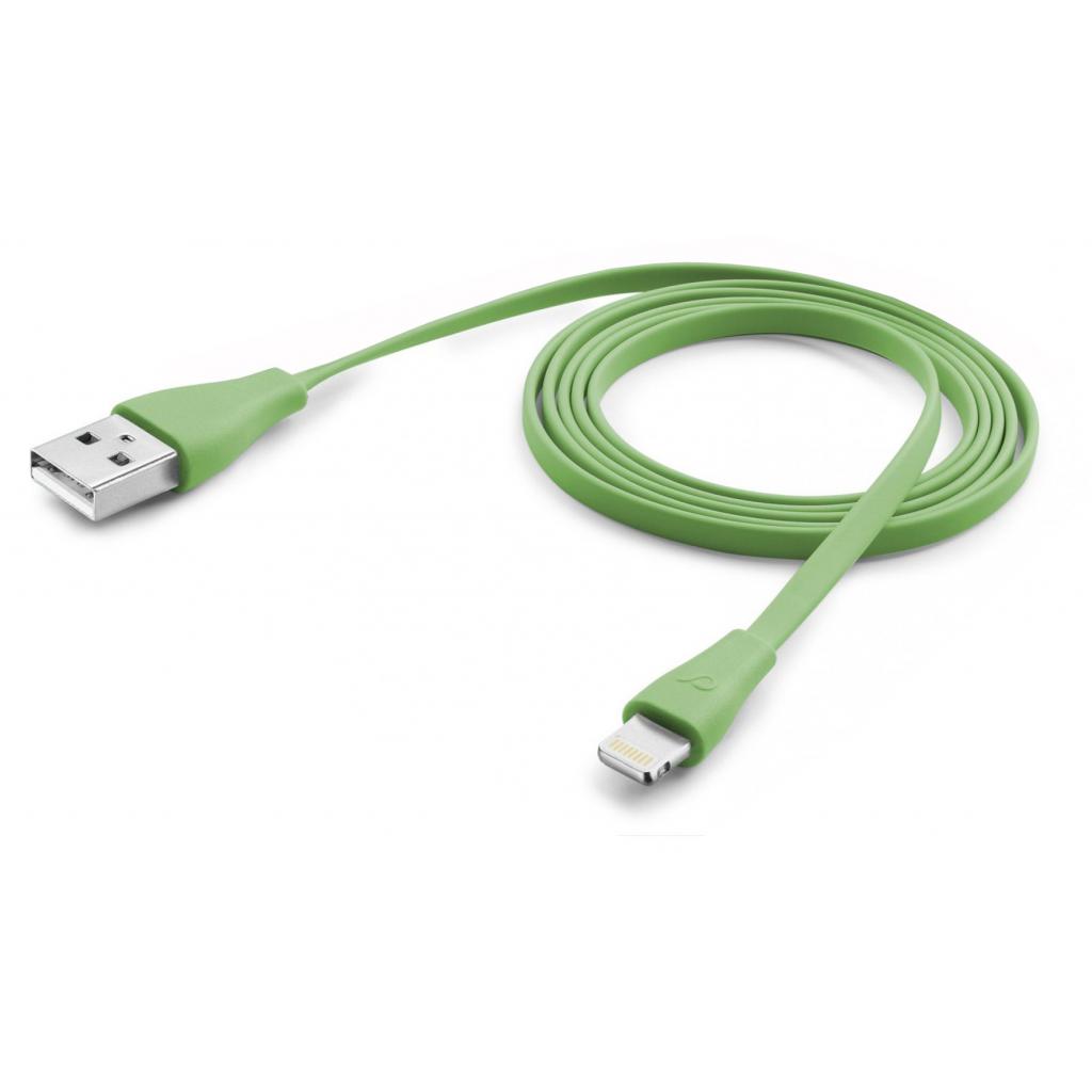 

Дата кабель USB 2.0 AM to Lightning 1.0m green CellularLine
