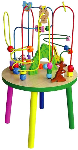 

Деревянный игровой центр Viga Toys Столик с лабиринтом (58971)