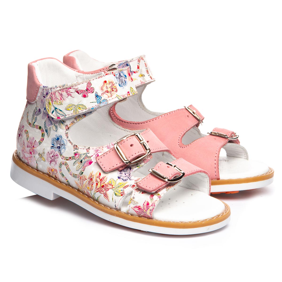 

Босоножки Theo Leo RN1267 24 16.2 см Бело-розовые