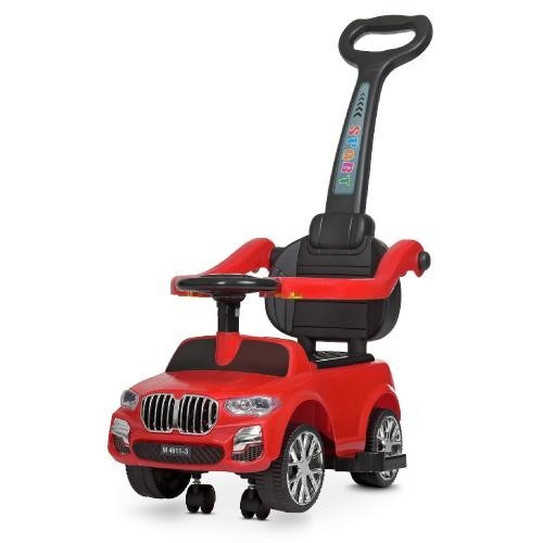 

Каталка толокар Bambi M 4511 BMW красный родительская ручка звук свет