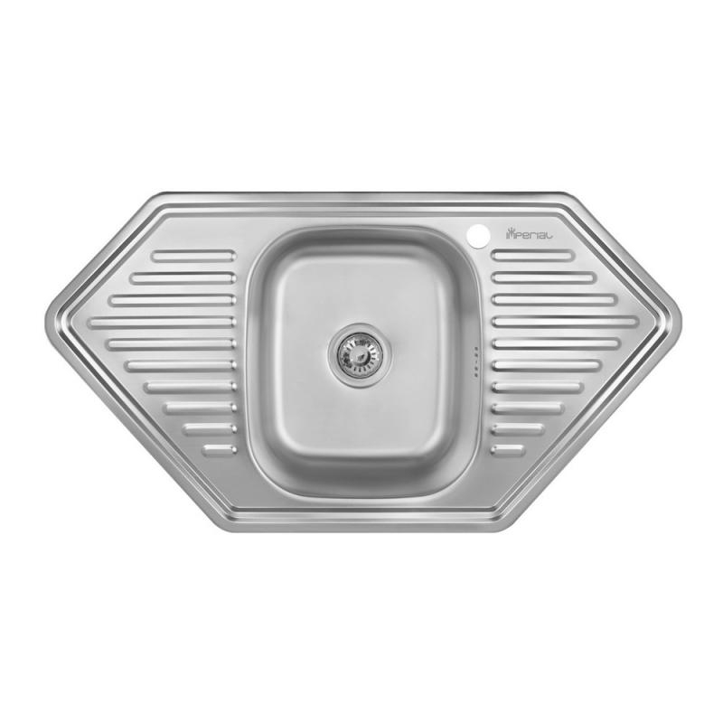 

Кухонная мойка Imperial 9550-D 0,8 180мм decor из нержавеющей стали (7833)
