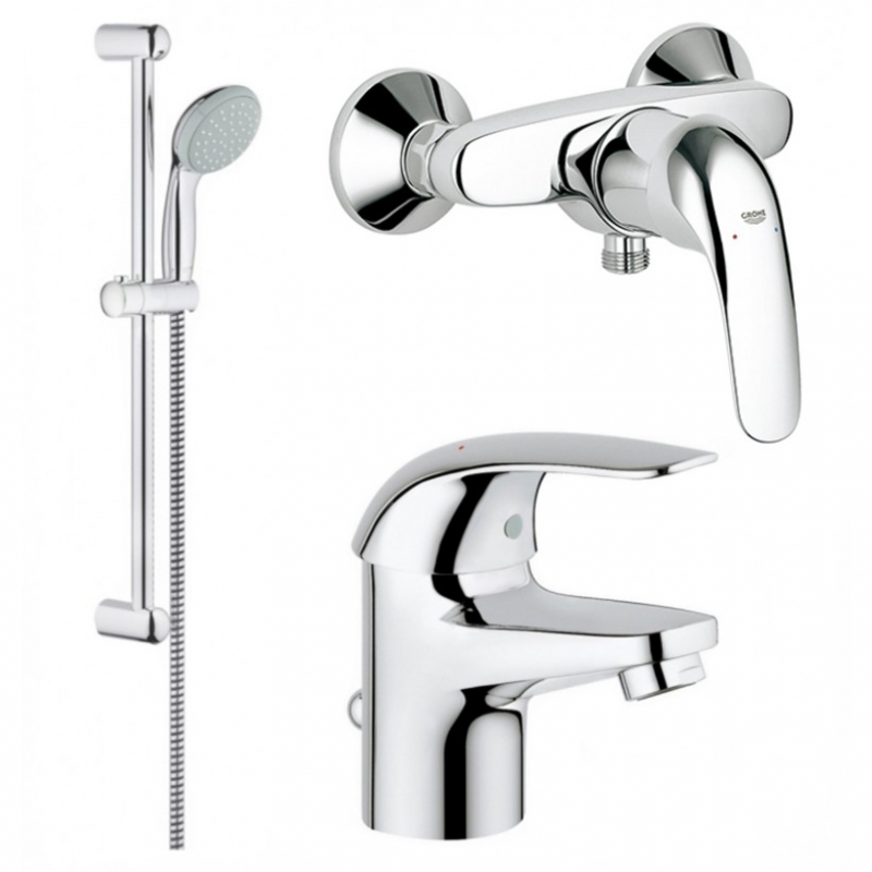 

Набор смесителей для ванной Grohe Euroeco 123232S