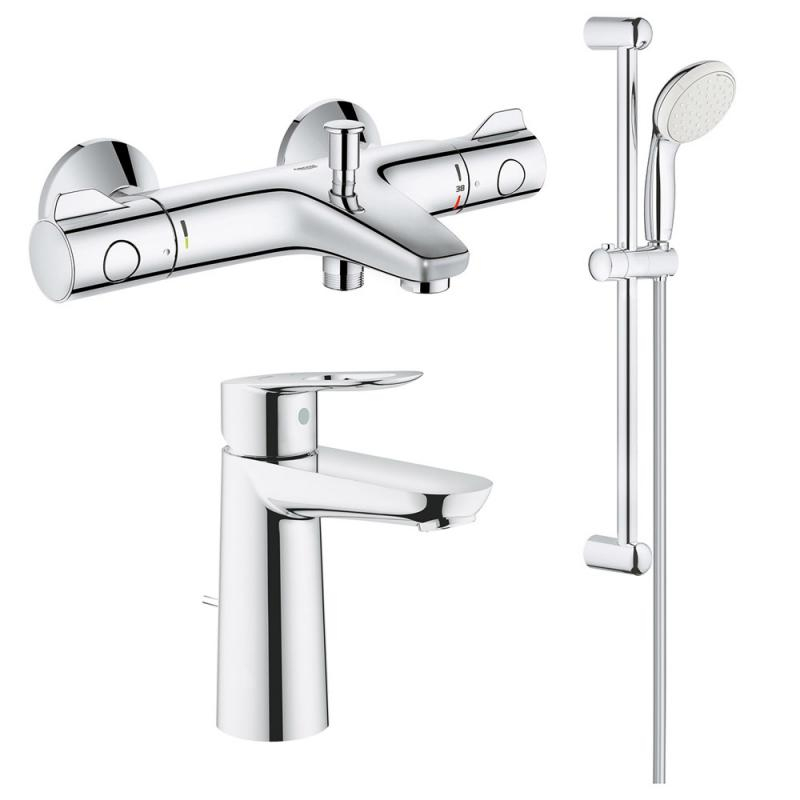 

Набор смесителей для ванны Grohe BauLoop (GRT800+34550TM)
