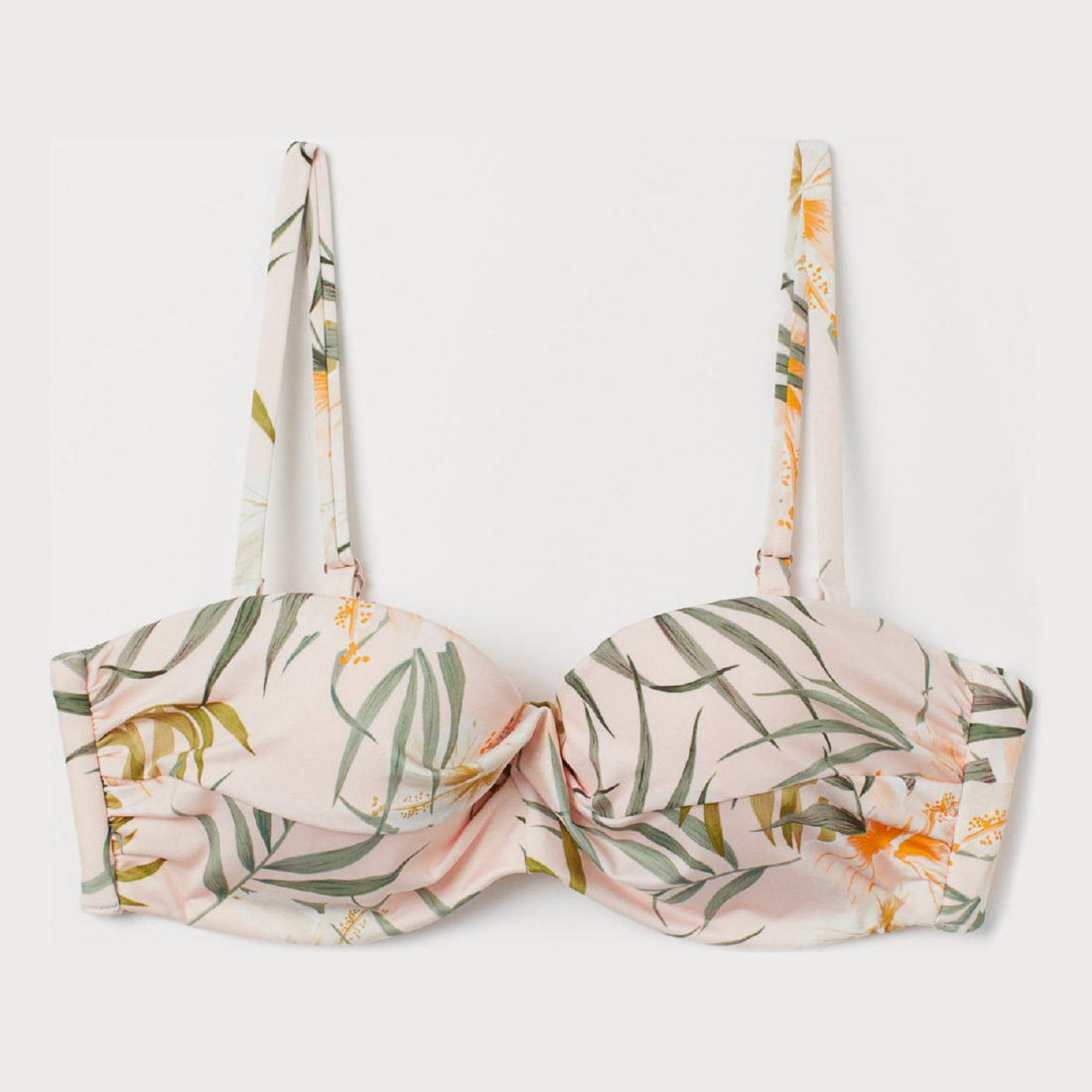 

Верхняя часть купальника H&M 608-5895997 75A Пудровая листики