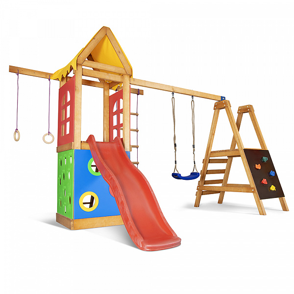 

Детский спортивный игровой комплекс Baby Sport SB Babyland №24 Эко Разноцветный 376х180х240 см (Babyland-24)