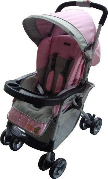 

Коляска прогулочная Everflo E-301 pink/grey