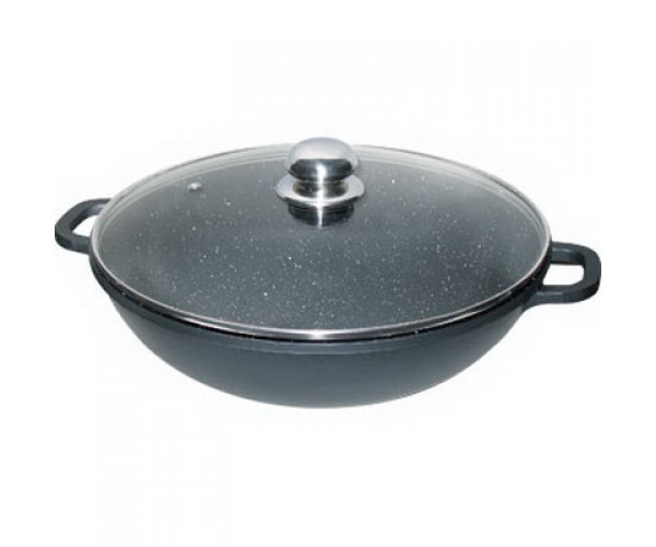 

Сковорода WOK антипригарная Maestro 32 см с крышкой MR-4832