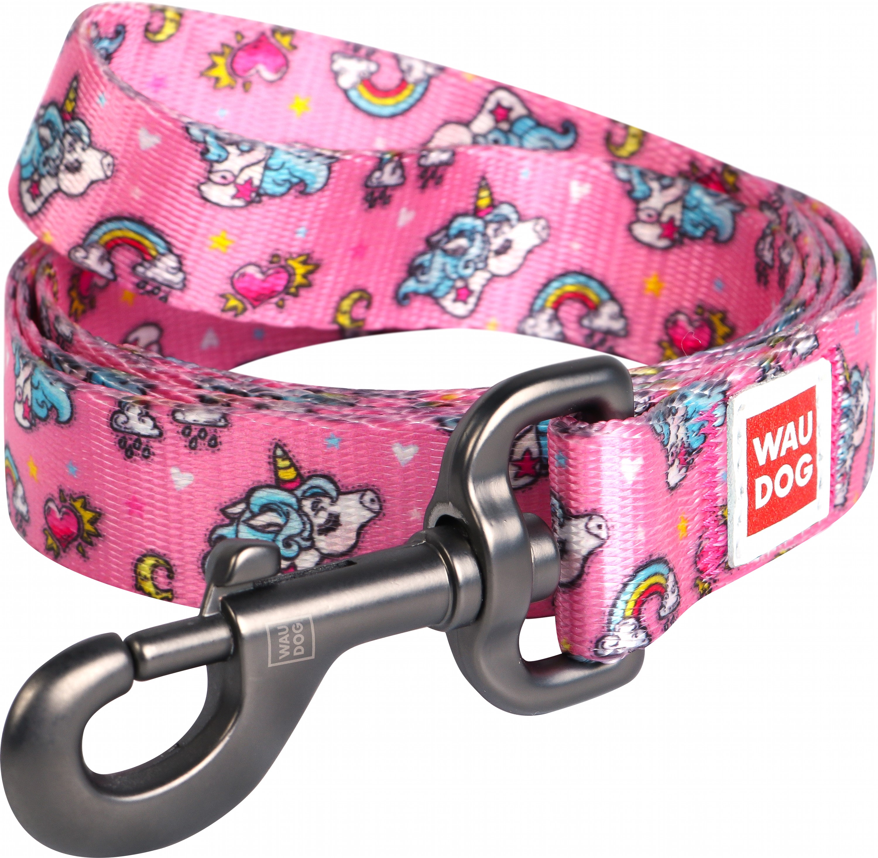 

Поводок для собак нейлоновый Collar WAUDOG Nylon, рисунок "Единороги", L, Ш 25 мм, Дл 122 см (4918)