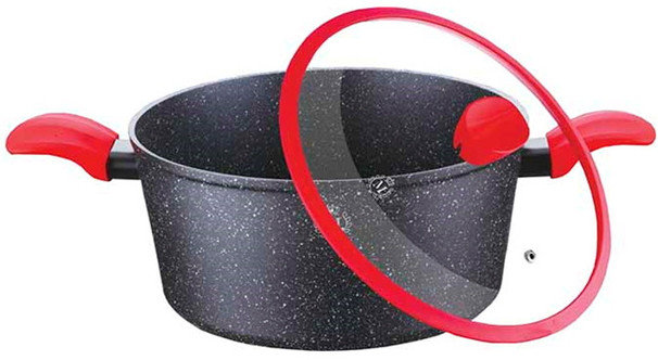 

Кастрюля 20 см. 2,1 л. Meisterklasse MK-1050-20 black marble
