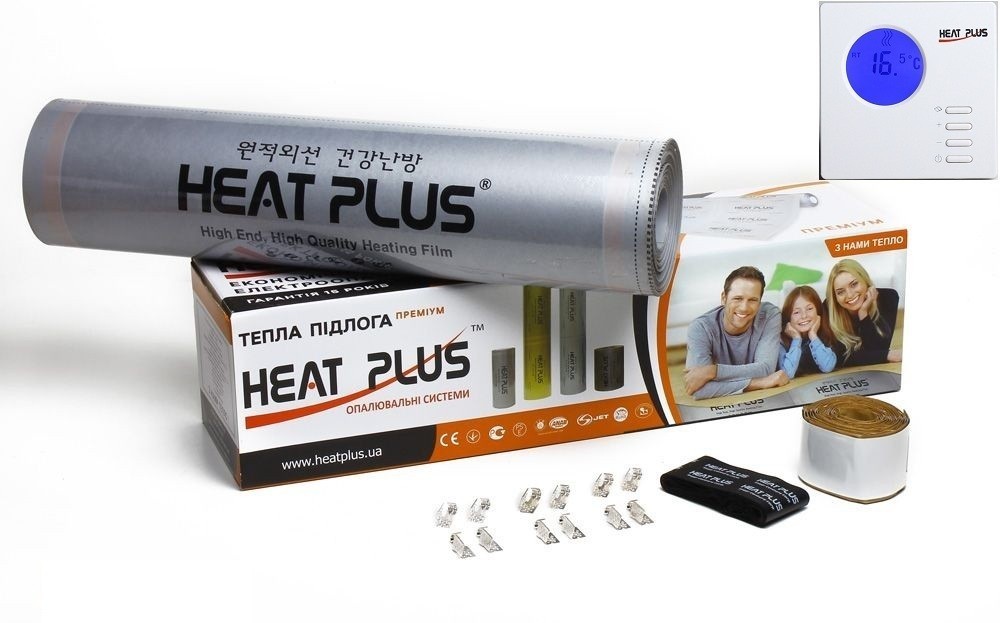 

Комплект теплого пола и термостат HEAT PLUS PREMIUM HPP009Т