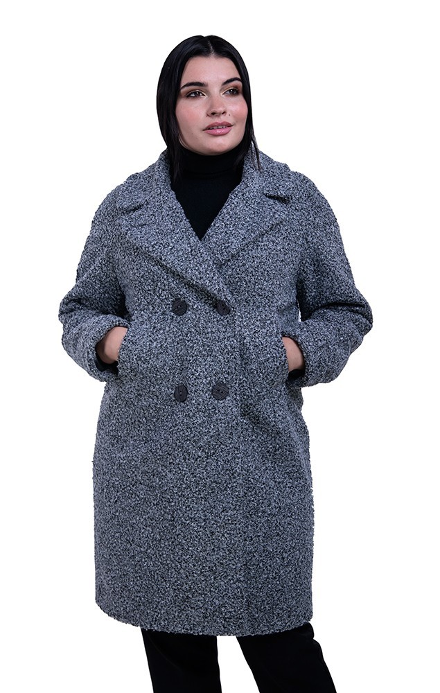 

Пальто женское Lari Снежка  Графит, Пальто женское Lari Снежка 44 Графит