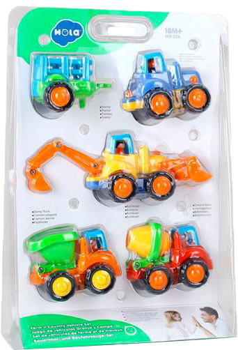 

Набор игрушечных машинок Hola Toys Фермерская техника 4 шт (326) (6944167132669)