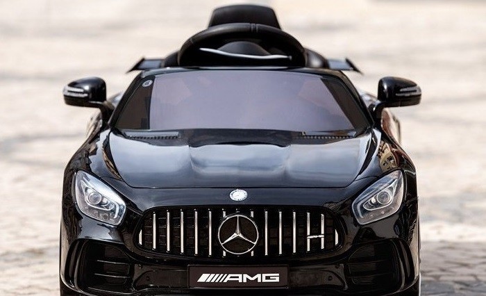

Детский одноместный электромобиль Mercedes AMG GTR колеса EVA кожаное сиденье черный лак Bambi