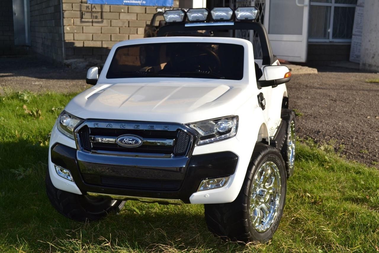 

Двухместный детский электромобиль Джип (MP4) Ford Ranger 4WD белый Bambi
