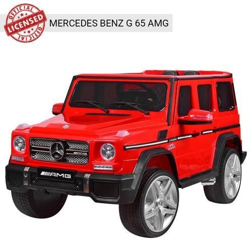 

Детский электромобиль Mercedes Benz G65 AMG 4 мотора 35W Гелендваген красный матовый Bambi