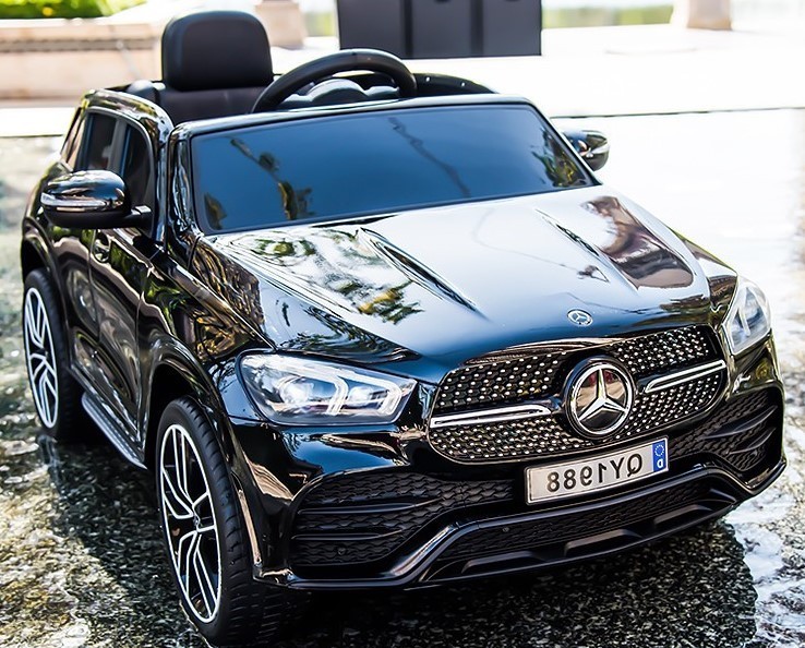 

Детский электромобиль джип Mercedes-Benz GLE450 EVA колеса MP3 черный лак Bambi