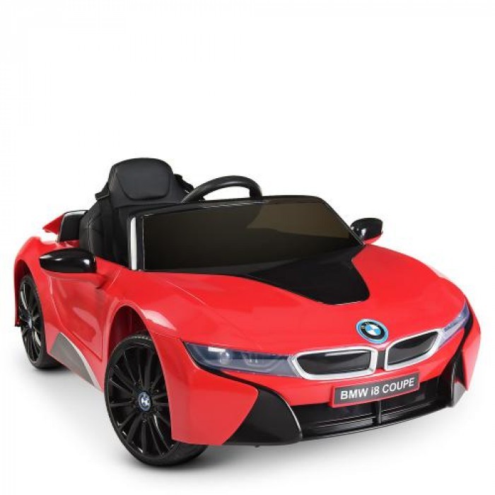 

Детский электромобиль BMW i8 Coupe колеса EVA кожаное сиденье красный Bambi