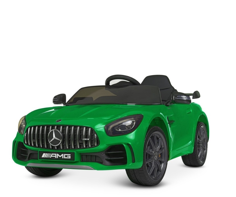 

Лицензионный Детский Электромобиль Mercedes AMG мотор 2x45W MP3 EVA зеленый Bambi