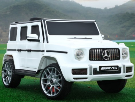 

Детский Электромобиль Mercedes G63 AMG EVA колеса гелик Белый Bambi