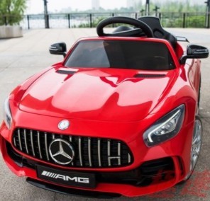 

Детский электромобиль Mercedes AMG GT EVА-резина mp3 Красный Bambi