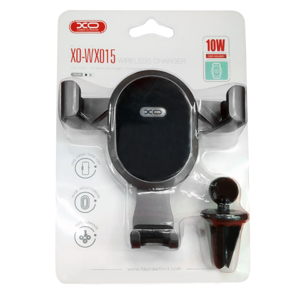 

Автодержатель XO WX-015 Wireless Charger 10W Black