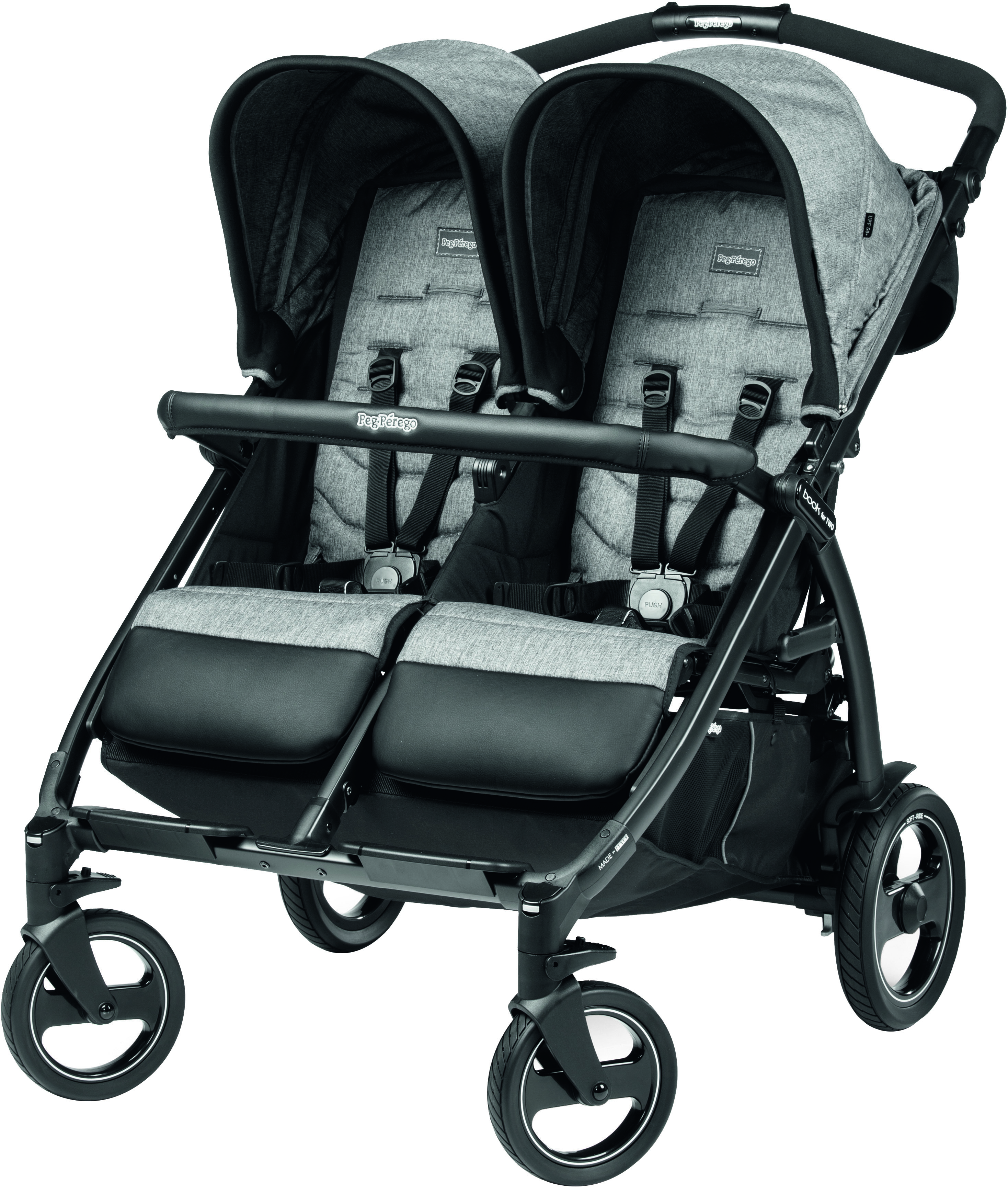 

Коляска Peg-Perego Book for Two Cinder серая (IP05280000GL53RO01)