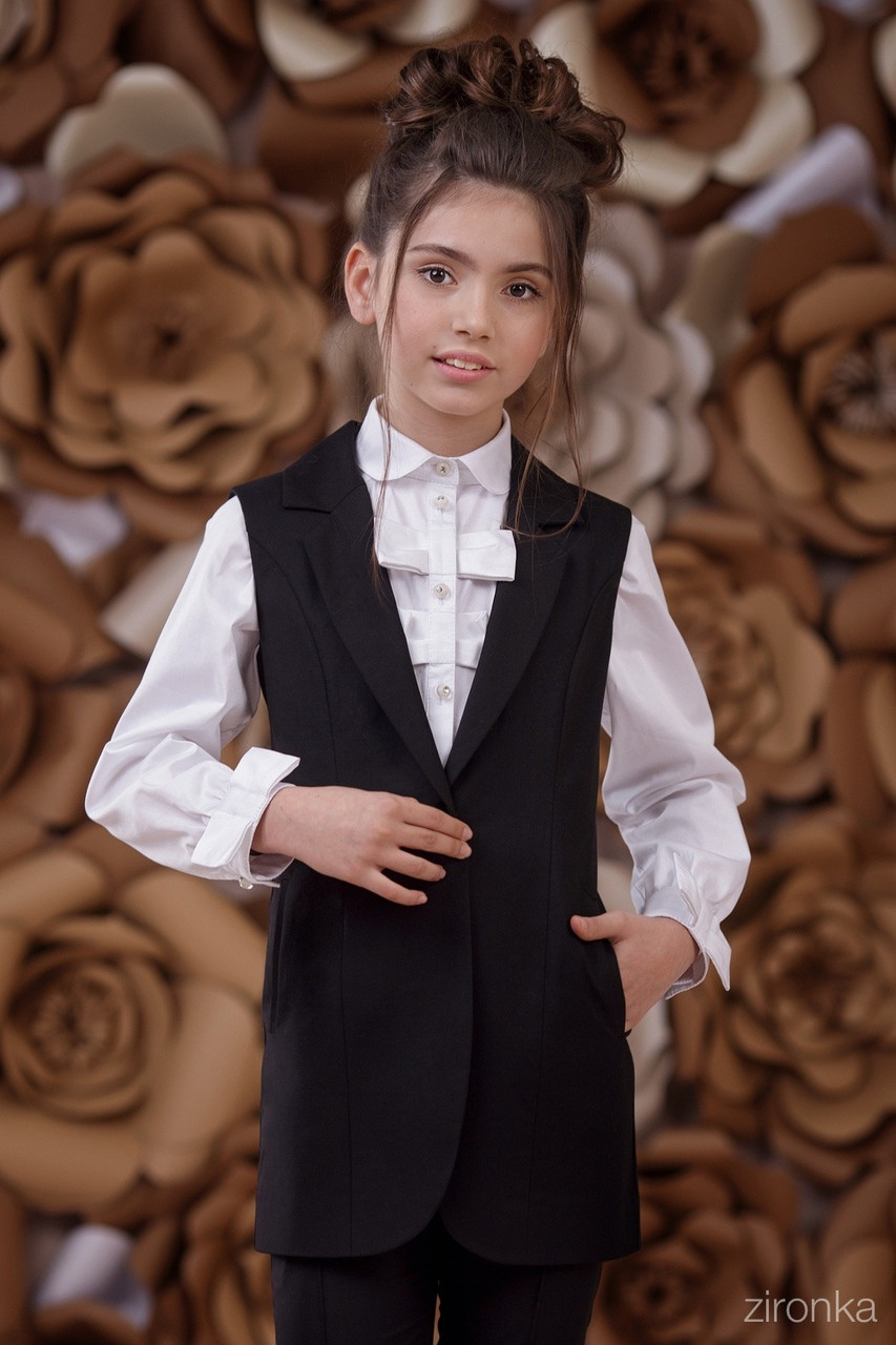 

Жилет для девочки Classic 9539-2 синий 128