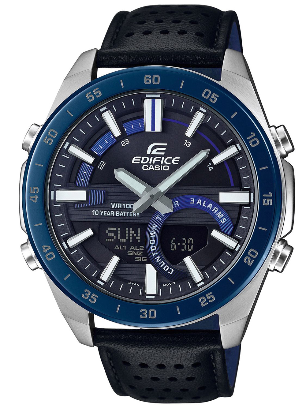 

Часы Casio ERA-120BL-2AVEF Edifice Ana-Digi Chronograph 47mm 10ATM