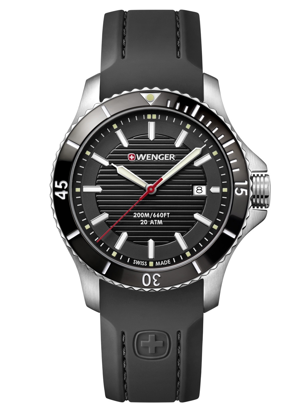 

Часы Wenger 01.0641.117 Seaforce Herren 43mm 20ATM