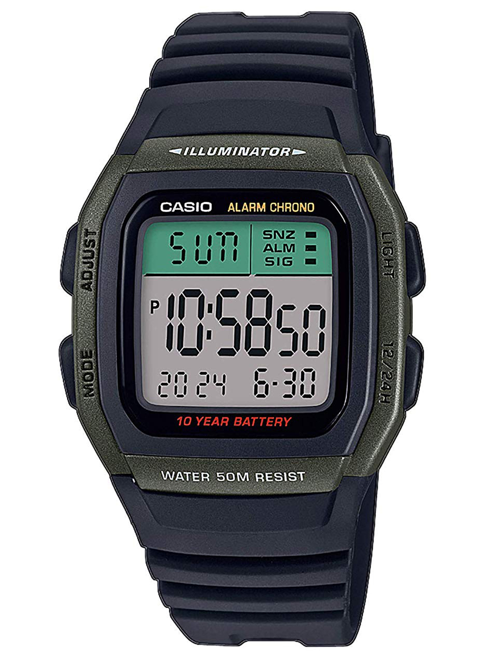 

Часы Casio W-96H-3AVEF Collection Herren 36mm 10ATM