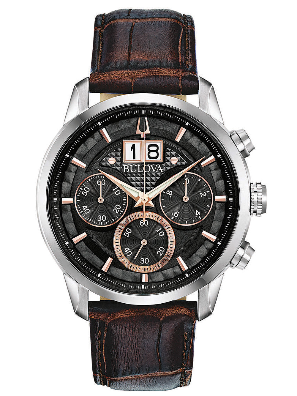 

Часы Bulova 96B311 Sutton Classic Chronograph 44mm 3ATM