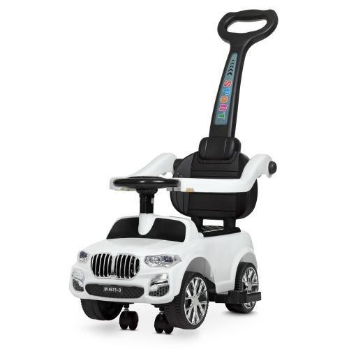 

Каталка-толокар M 4511-1 Bambi 2в1 родительская ручка, музыка, свет белый