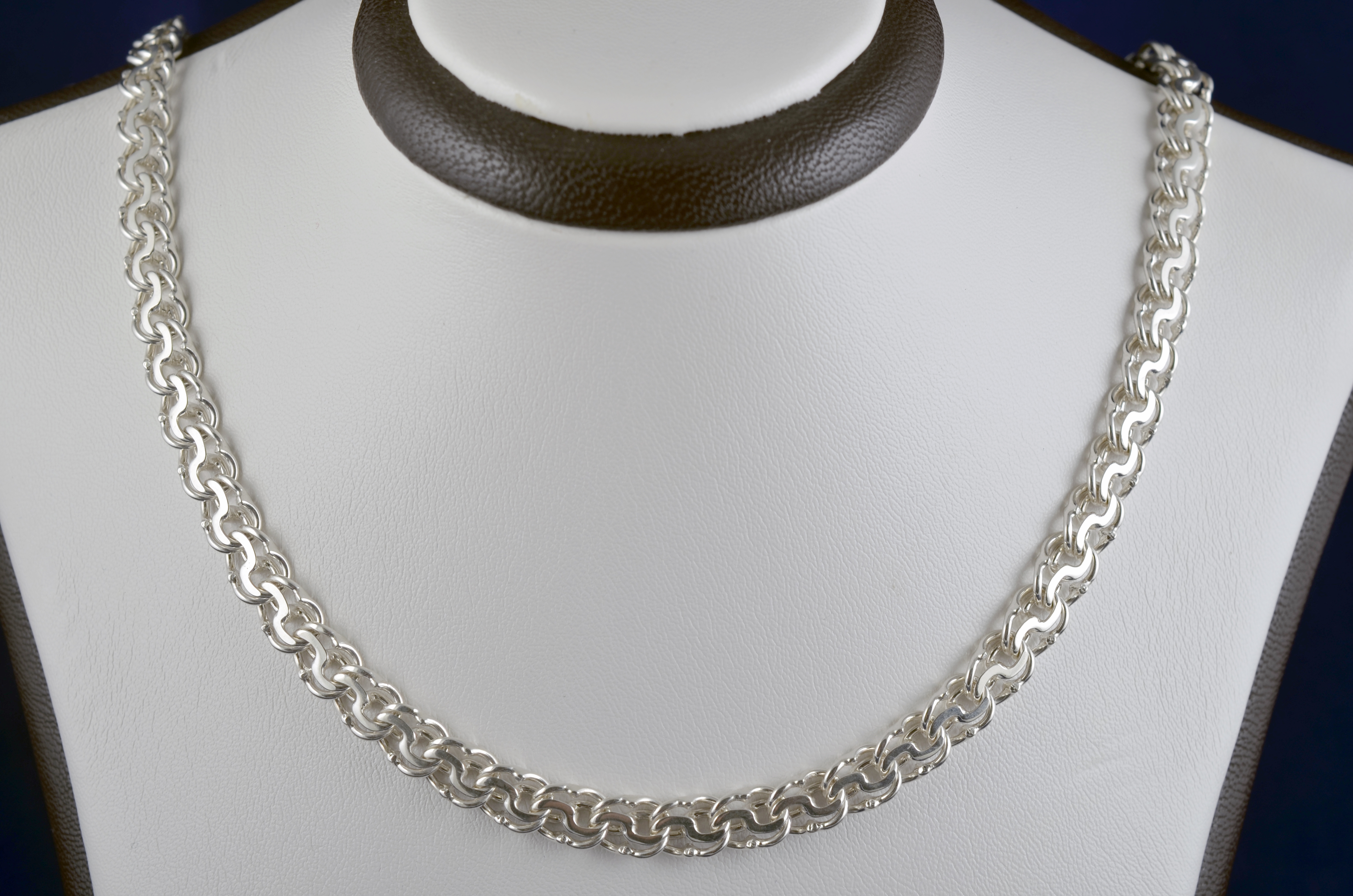 

Серебряная цепочка Meridian 925 пробы плетение "Молния" 60 размер (5013/11600)