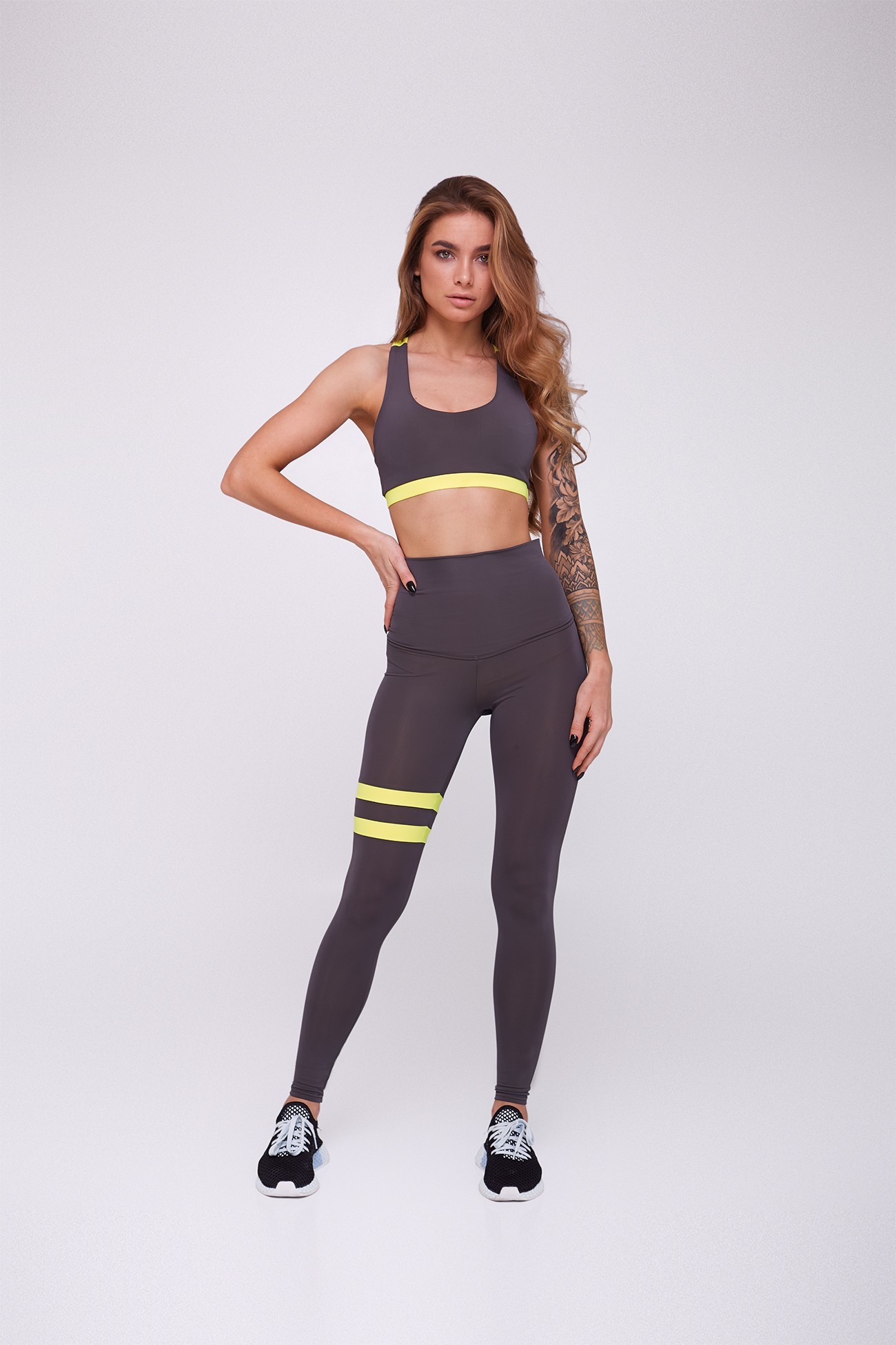 

Спортивный комплект для фитнеса Asalart Yellowgray  Серый - Желтый 556240, Спортивный комплект для фитнеса Asalart Yellowgray M Серый - Желтый 556240