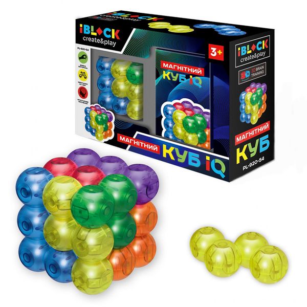 

Магнітний конструктор IBLOCK Magnetic Cube PL-920-54 (2000904137275)