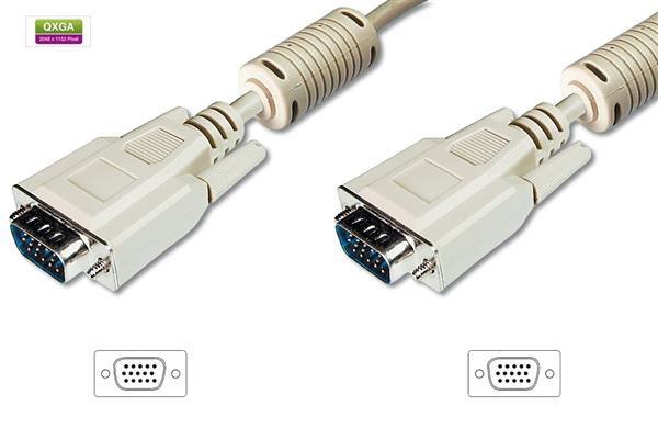 

Кабель ASSMANN VGA (HDDB15M/M) 20m, ferrite, biege (JN63AK-310103-200-E)