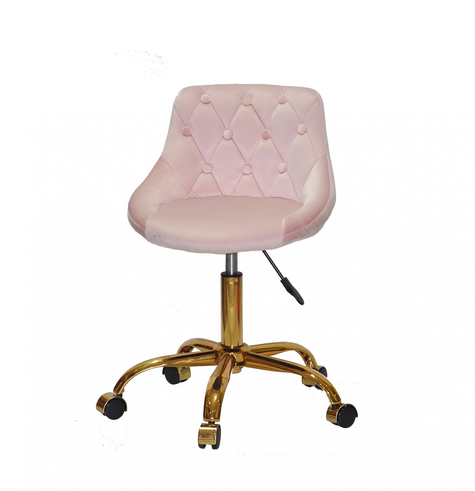 

Офисный стул на регулируемой по высоте опоре на колесах Onder Metal FORO + BUTTON Б-Т розовый GD - OFFICE